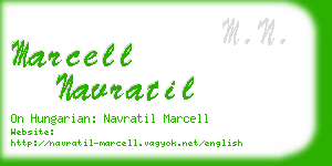 marcell navratil business card
